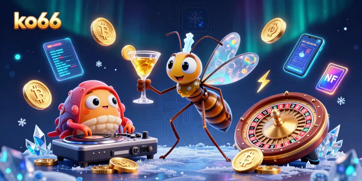 Engage in thrilling gaming experiences at ko66 with lifelike characters and vibrant neon elements.