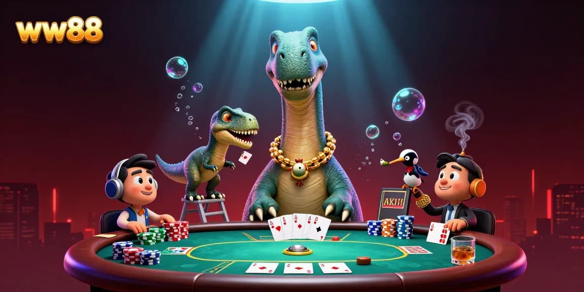 Experience exciting gambling action at ww88 with a vibrant casino scene featuring dynamic characters.