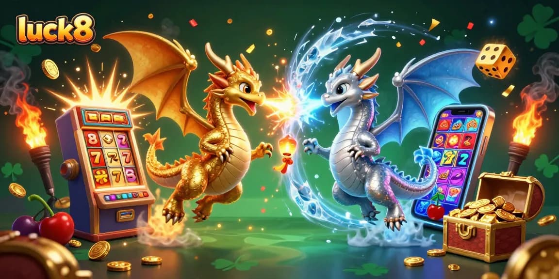 Experience thrilling gameplay at luck8 with vibrant slots, dragons, and jackpot excitement.