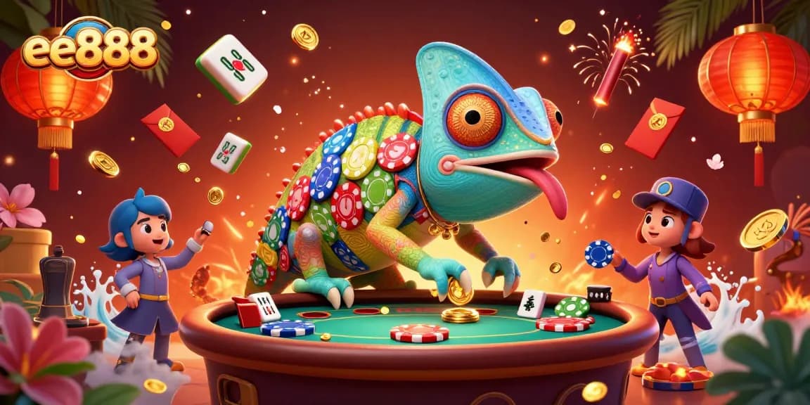 Engage in exciting gameplay with ee888, featuring vibrant casino elements and energetic characters.