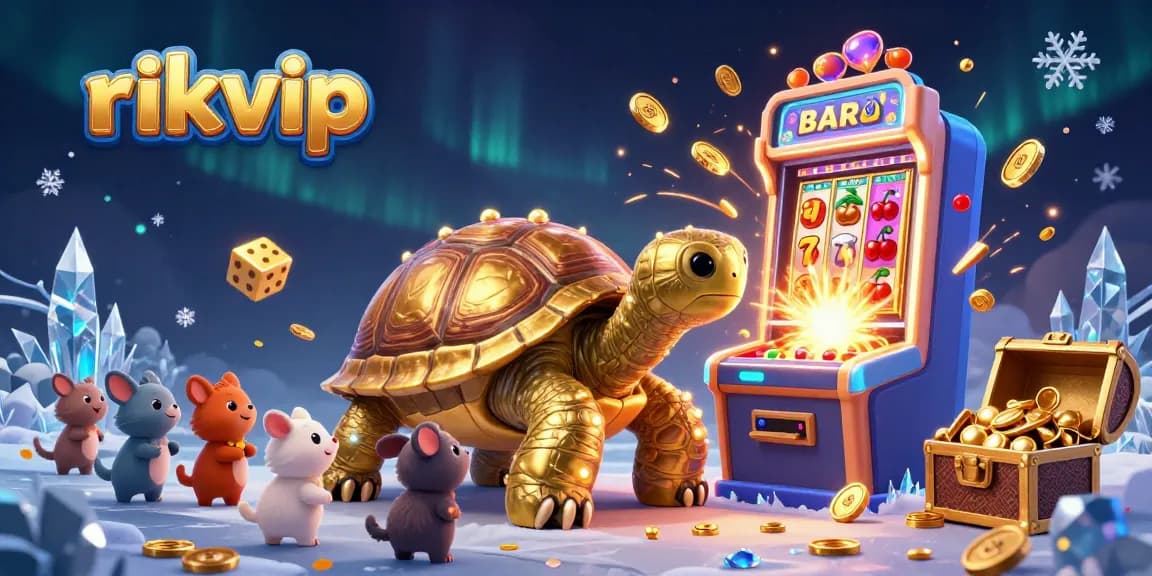 Engage in thrilling gameplay at rikvip with vibrant illustrations of exciting casino features and animated characters.