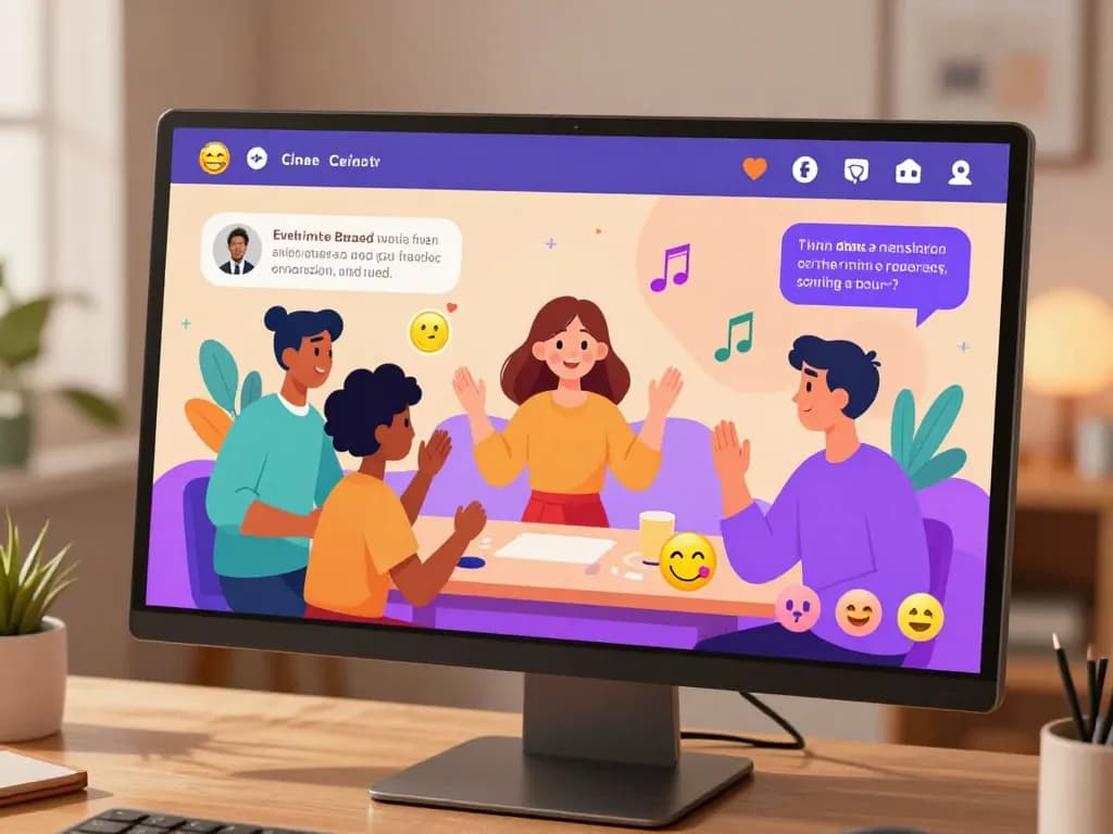 Engaging sexchat scene featuring animated characters in a vibrant chatroom.