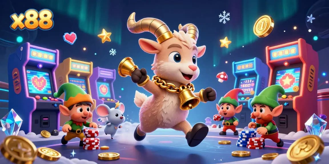 x88 players experience vibrant casino action with cartoon characters and engaging game elements.