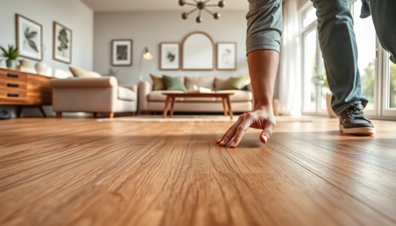 Transforming spaces with flexible vinyl plank flooring in a stylish living room.