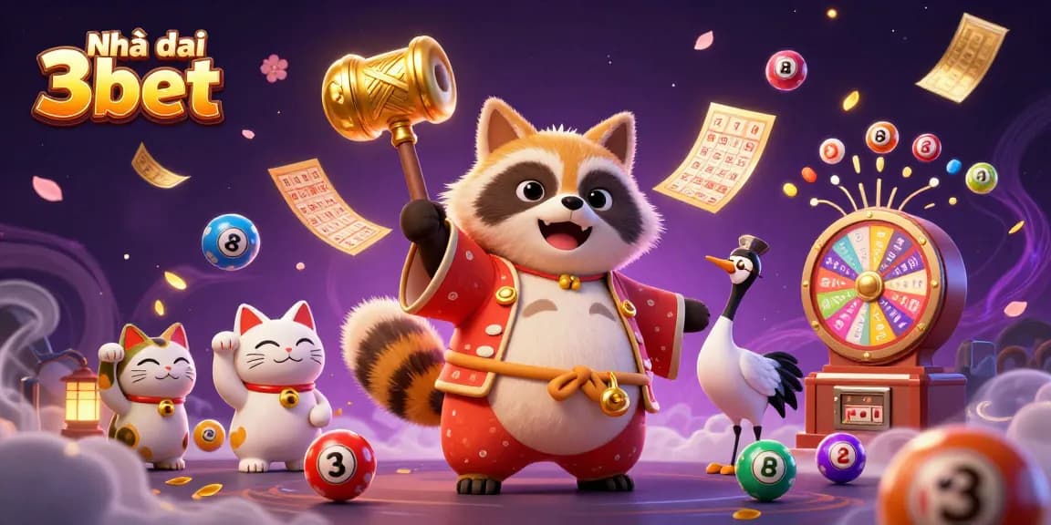Engage with Nhà cái 3bet through exciting lottery-themed fun, featuring colorful elements and winning vibes!