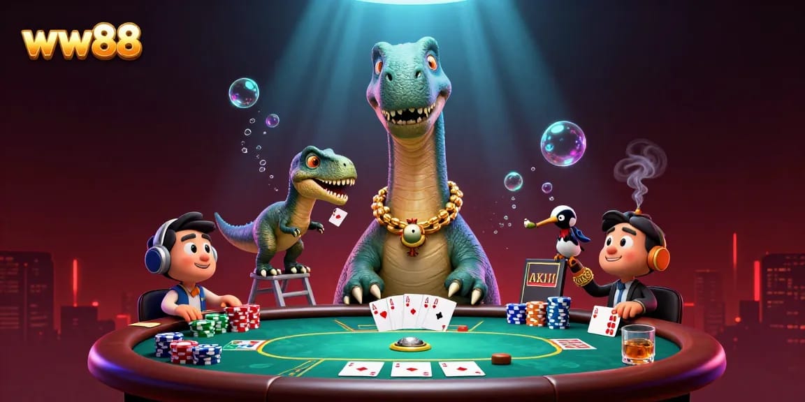 Experience exciting gambling action at ww88 with a vibrant casino scene featuring dynamic characters.
