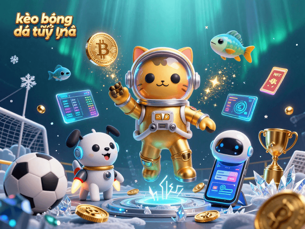 Engage with kèo bóng đá trực tuyến showcasing dynamic sports betting excitement through vibrant 3D illustration.