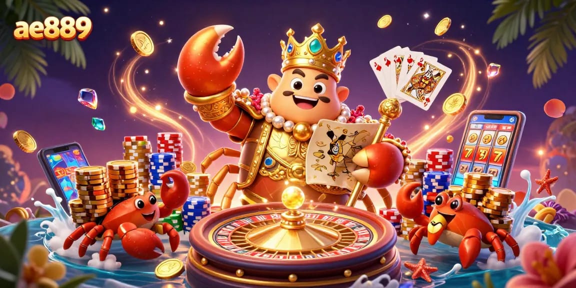 Experience thrilling wins at ae889 with the dynamic crab emperor and gold treasures!