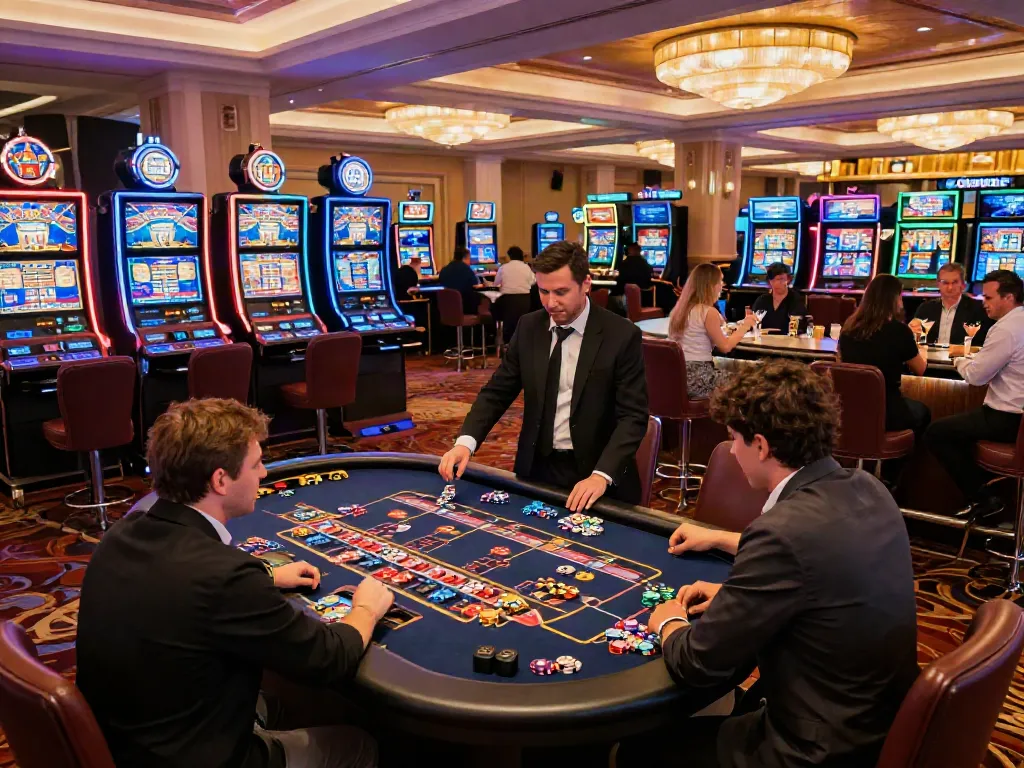 Exciting TX88 online casino atmosphere with live gaming tables and vibrant players.