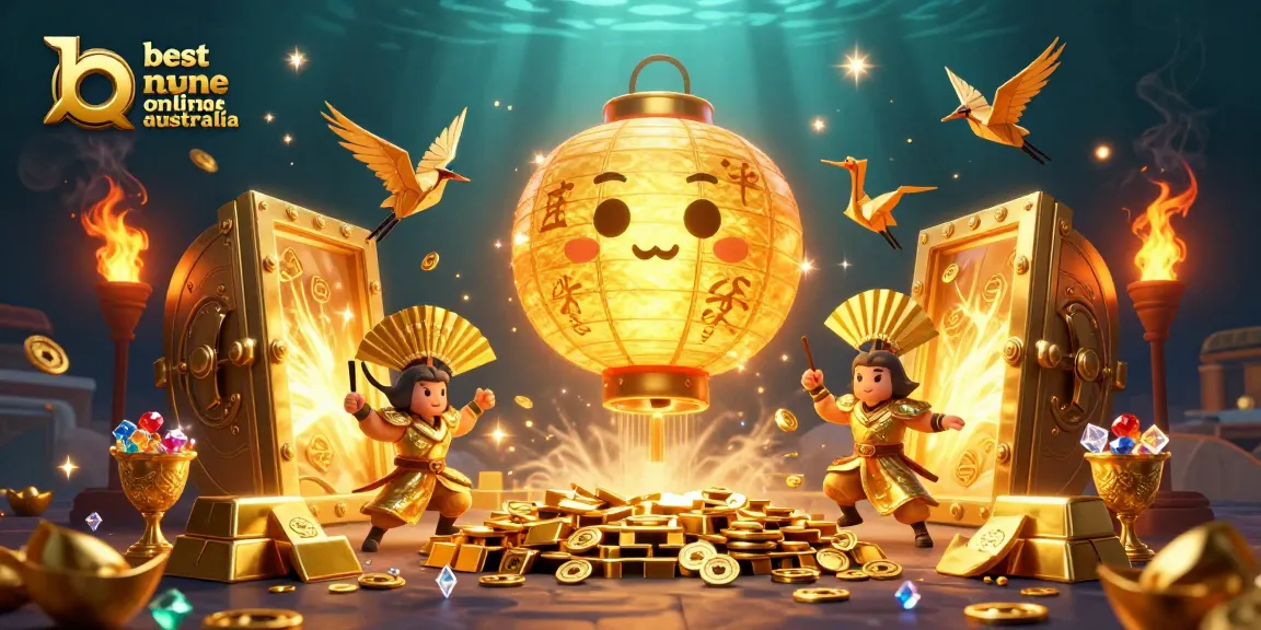 Experience the thrill of the best new online casino Australia with vibrant 3D elements glowing in excitement.