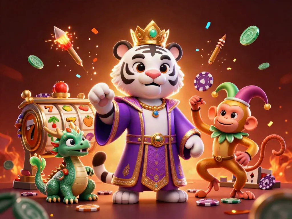 Engage in the vibrant world of gaming with b52-club's dynamic casino scene featuring charismatic characters.