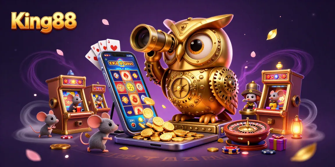 Win big with King88 at a vibrant casino filled with excitement and gambling action.