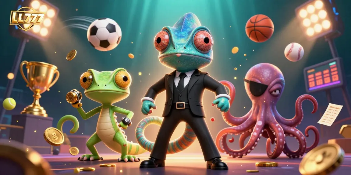 Experience dynamic betting with LL777, featuring a chameleon agent and fiery action!