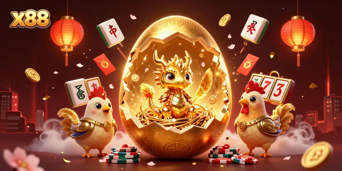 Engage with the x88 casino experience as a magical golden egg reveals thrilling gaming treasures.