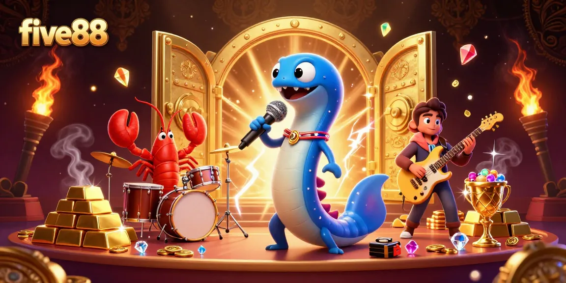 Experience thrilling entertainment at five88 with electrifying performances from unique underwater characters.