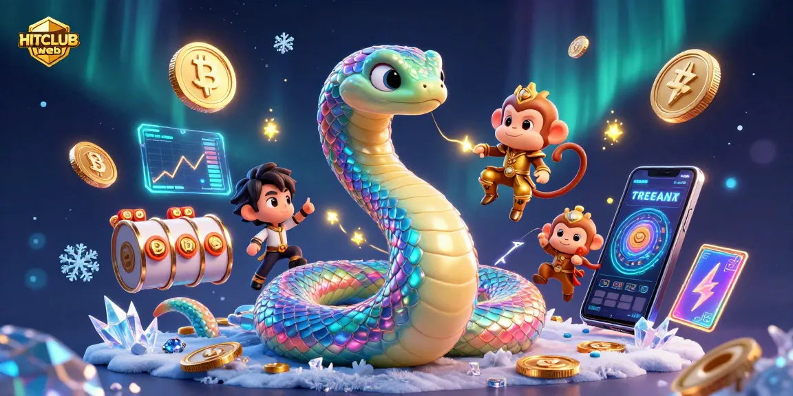 Experience gaming excitement with HITCLUB web showcasing vibrant 3D elements and rich visuals.